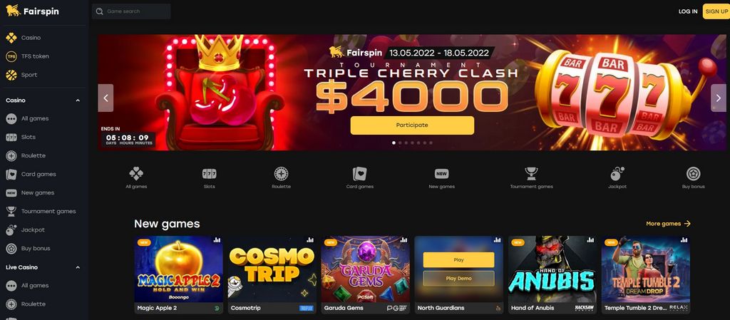 Fairspin kasiino sportlased võitsid üle 40 000 ETH